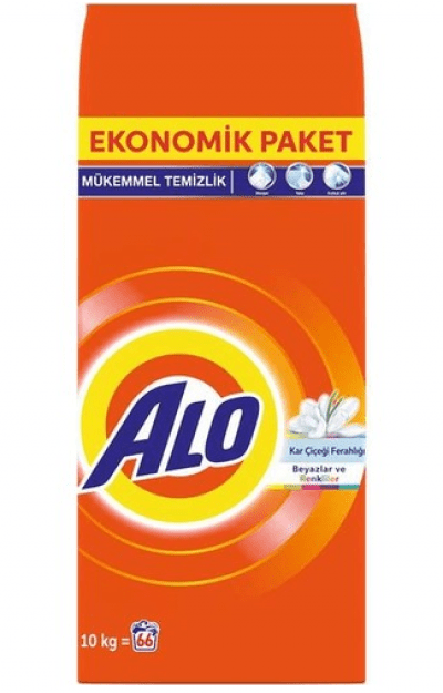 Alo Matik Aqua Pudra Kar Çiçeği Ferahlığı Beyazlar Ve Renkliler İçin 10 Kg