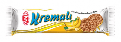 Anı Kremalı Muz Aromalı Kremalı Sandviç Bisküvi 50 Gr