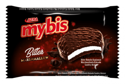 Azra Mybis Marshmellow Sandwich Bitter Biscuit 18 Gr