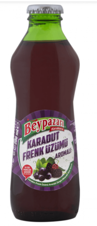 Beypazarı Karadut&Frenk Üzümü Aromalı Doğal Maden Suyu 200 ml