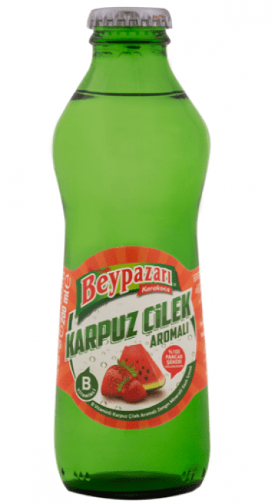 Beypazarı Karpuz&Çilek Aromalı Doğal Maden Suyu 200 ml