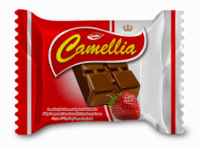 Çağla Camellia Krema Dolgulu Sütlü Çilekli Kokolin 18 Gr