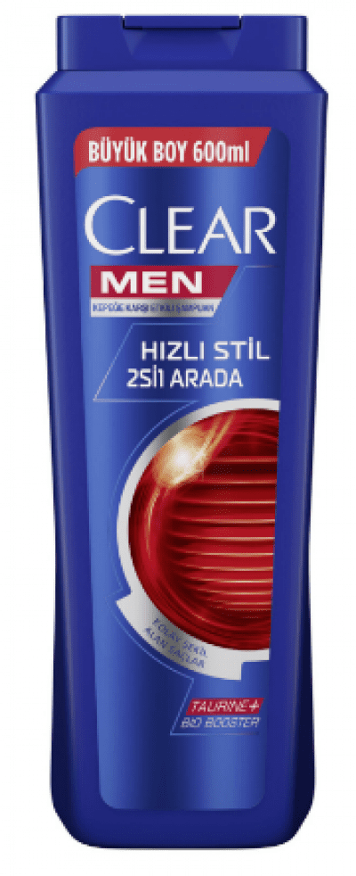 Clear Men 2 in 1 Quick Style Shampoo  600 ml