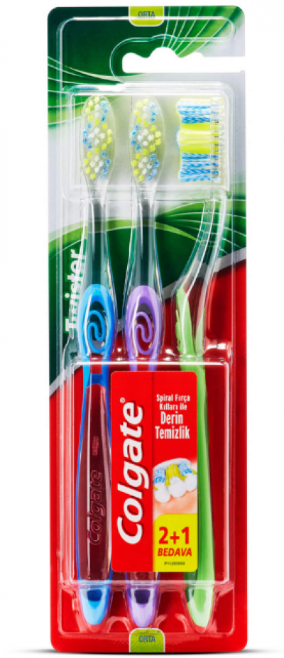 Colgate Twister 2+1 Toothbrush  1 pcs