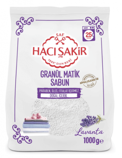 Hacı Şakir Granule Matic Soap Lavender 1000 gr