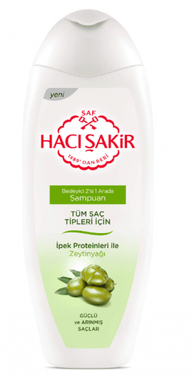 Hacı Şakir Şampuan Zeytinyağlı Tüm Saç Tipleri İçin 500 ml
