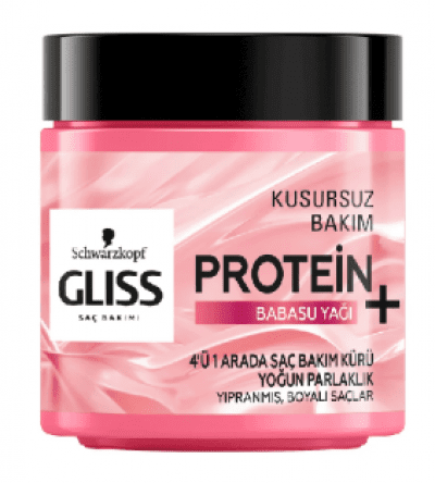 Glıss 4'ü 1 Arada Saç Bakım Kürü Babasu Yağı 400 ml