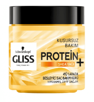 Glıss 4'ü 1 Arada Besleyici Saç Bakım Kürü Shea Yağı 400 ml