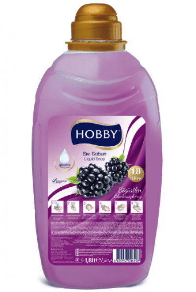 Hobby Gliserinli Sıvı Sabun Böğürtlen 1800 Ml