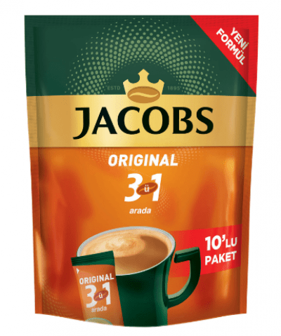 Jacobs 3'ü 1 arada 16 gr 10'lu paket 160 gr