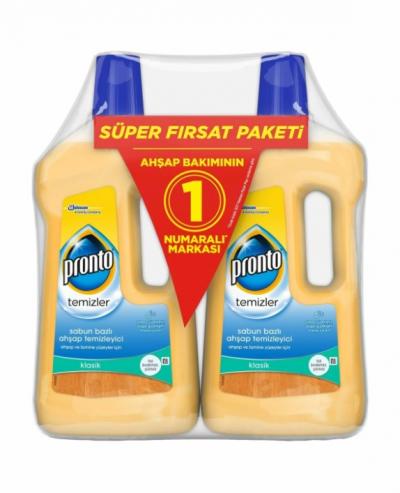 Pronto Ahşap ve Yüzey Temizleyici Promosyon Paketi 2X750 ml