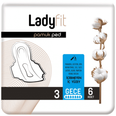 Ladyfit Pamuk Ped Gece No 3 6 Adet