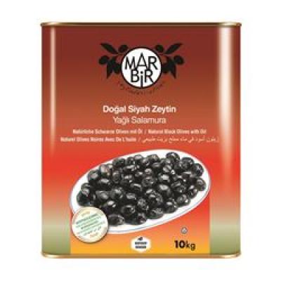 Marmarabirlik Siyah Zeytin Marbir Yağlı Salamura Yağ Ebat : 4XS 10 kg