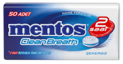 Mentos 2 Hours Clean Breath Metal Candy with Mint  35 gr