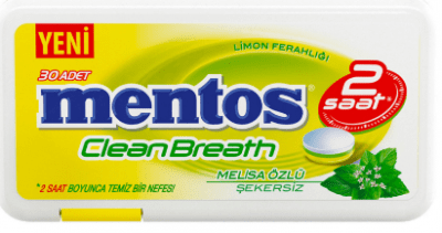 Mentos 2 Saat Clean Breath Plastik Dispenser Limonlu Şeker 21 gr