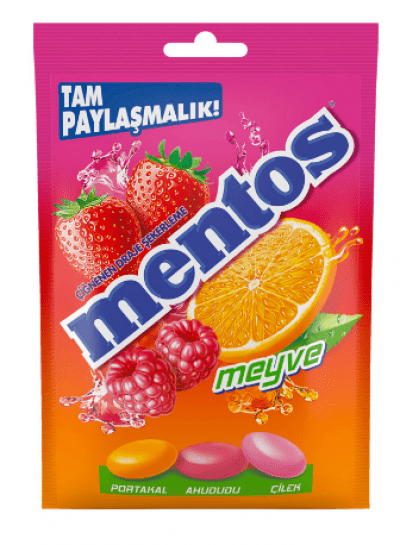 Mentos Fruit Candy Bag  100 gr
