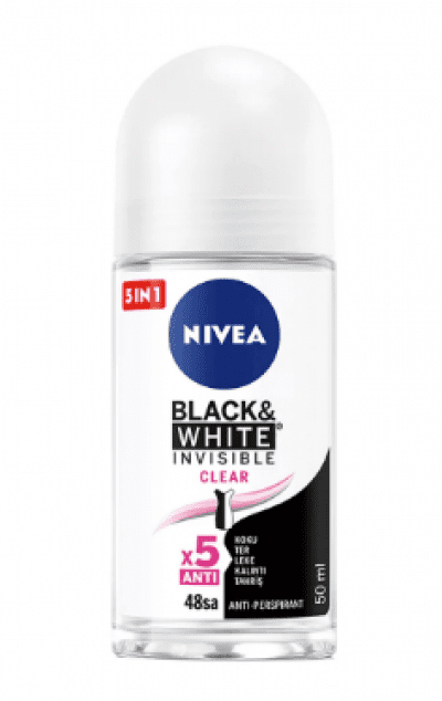 Nivea Deodorant B&W Clear Roll On 50 ml