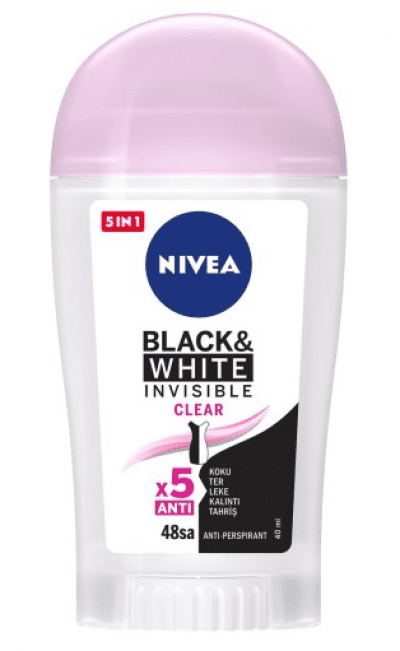 Nivea Deodorant B&W Clear Stick 40 ml