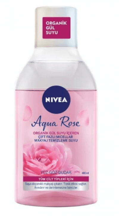 Nivea Dual Phase Yüz Temizleme Suyu Gül 400 ml