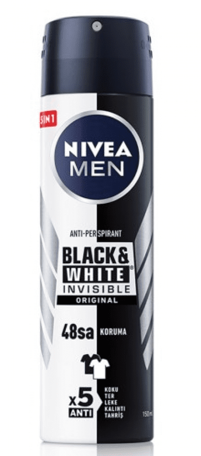 Nivea Men Deodorant B&W Original Sprey 150 ml