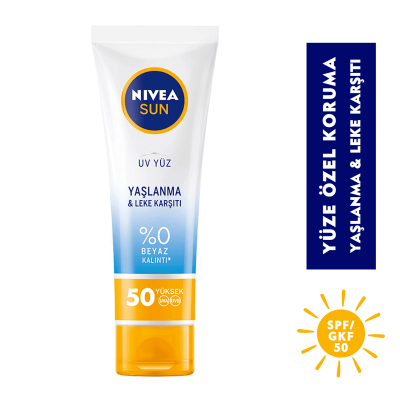 Nivea Sun Yaşlanma Karşıtı ve Leke Karşıtı Yüz Kremi 50 ml