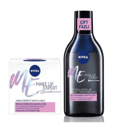 Nıvea Me Nemlendirici Makyaj Bazı 50 Ml+Çift Bazlı Makyaj Temizleme Suyu 400 Ml