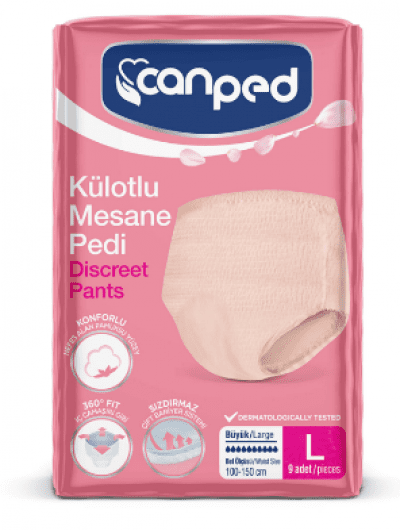 Canped Külotlu Mesane Pedi Büyük 9 adet