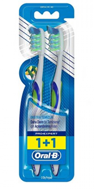 Oral B Pro Expert Extra Clean Toothbrush  1+1 pcs