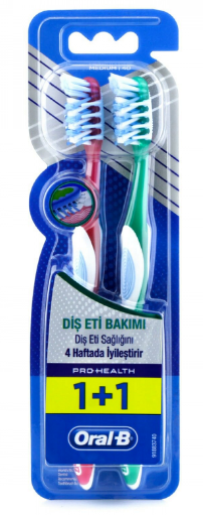 Oral B Pro Health Diş Eti Bakımı Diş Fırçası 1+1 adet