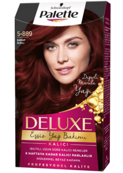 Palette Deluxe Hair Dye Wine Red 5-889  1 pcs