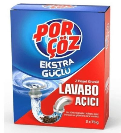 PorÇöz Lavabo Açıcı 2x70 gr