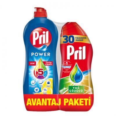 Pril Bulaşık Deterjanı 653 Ml+Yağ Çöz 540 Ml