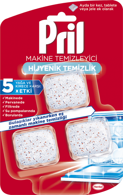 Pril Çift Etkili Makine Temizleyici Kapsül 3 WL