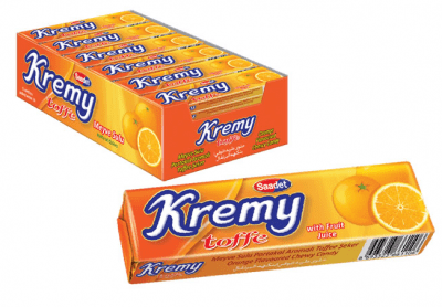 Saadet Kremy Portakal Aromalı Toffee Şeker 25 gr