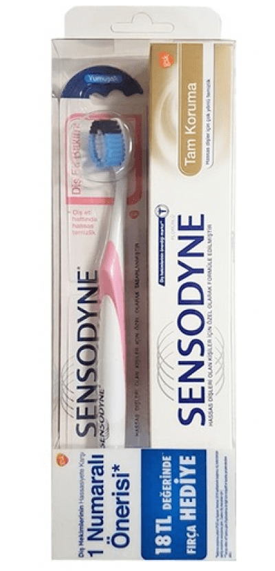 Sensodyne Tam Koruma Diş Macunu 75 ml+Diş Eti Bakımı Diş Fırçası 1 adet