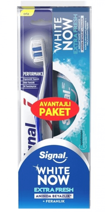Signal White Now Extra Fresh Toothpaste 75 ml+Toothbrush  1 pcs