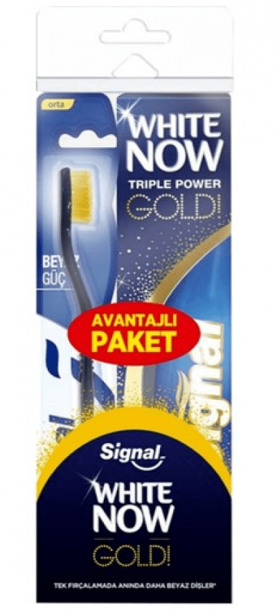 Signal White Now Gold Diş Macunu 75 ml+Diş Fırçası 1 adet