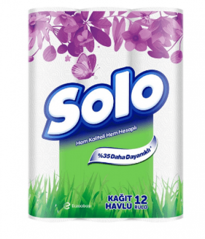 Solo Havlu %35 Daha Kalın 12 Adet