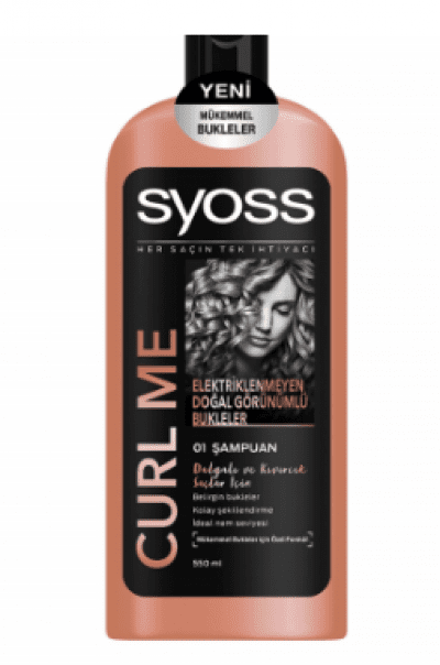 syoss Curl Me Dalgalı ve Kıvırcık Saçlar İçin Şampuan 550 ml