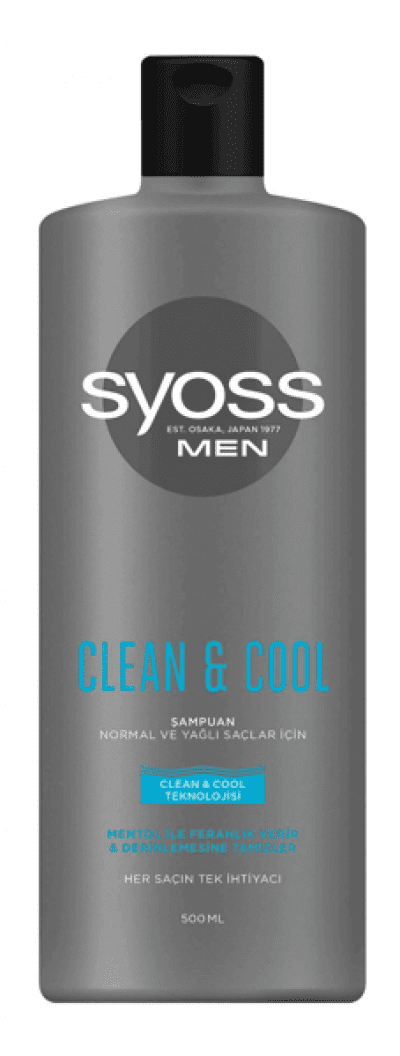 Syoss Erkek Clean&Cool Şampuan 500 ml 