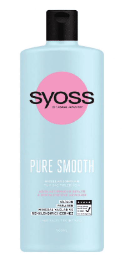 syoss Pure Smoth Micellar Şampuan 550 ml