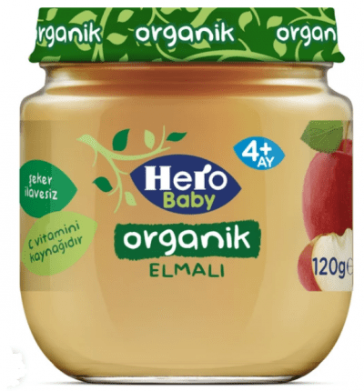 Ülker Hero Baby Organic Apple Baby Food 120 gr