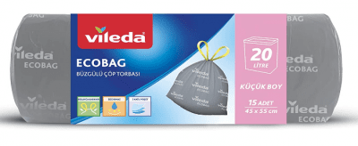 Vileda Ecobag Büzgülü Çöp Torbası Küçük Boy 15 Adet