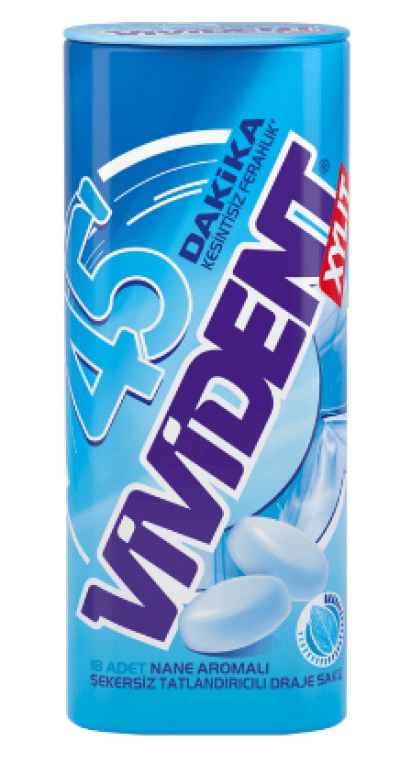 Vivident 45 Dakika Draje Sakız Metal Kutu 21 gr