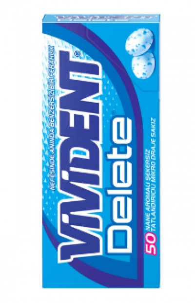 Vivident Delete Extra Mint Flavored Gum  13 gr