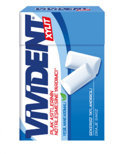 Vivident Xylit Yeşil Nane Aromalı Sakız 22 gr