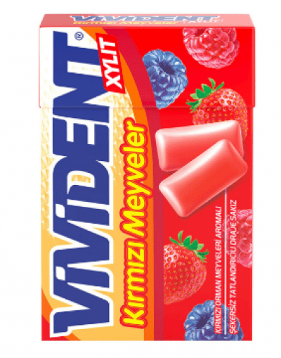 Vivident Xylit Red Fruits Gum  22 gr