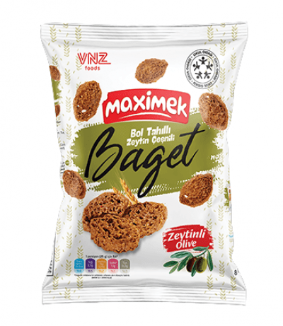 Maximek Zeytin Çeşnili Tahıllı Baget Ekmek 25 Gr
