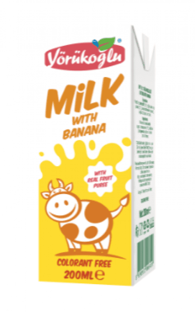 Yörükoğlu Muzlu Süt 200 ml